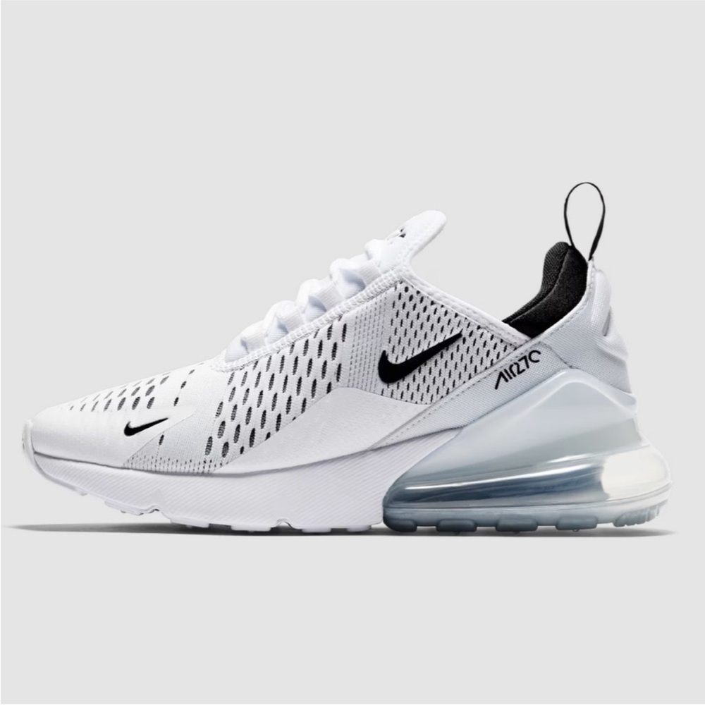 Nike Air Max 270 White and Black Sneakers